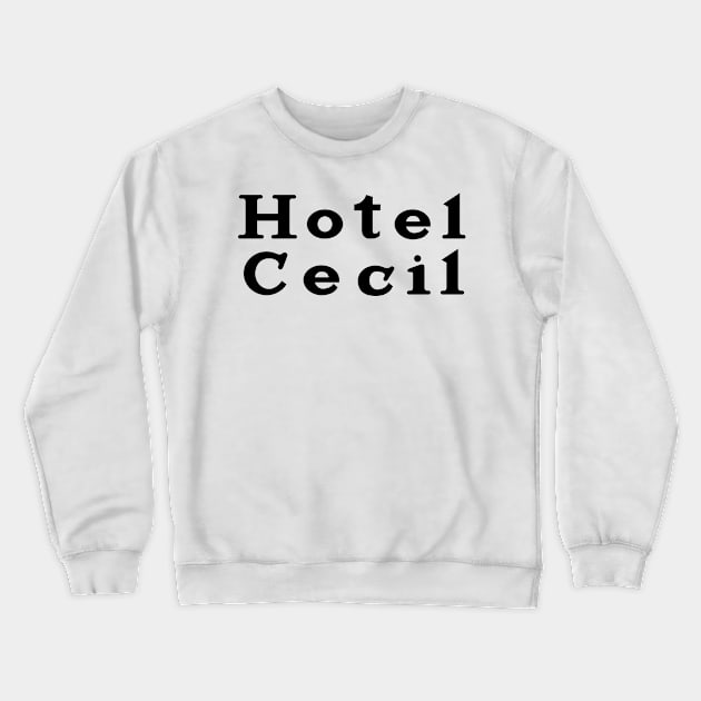 Hotel Cecil Crewneck Sweatshirt by familiaritees